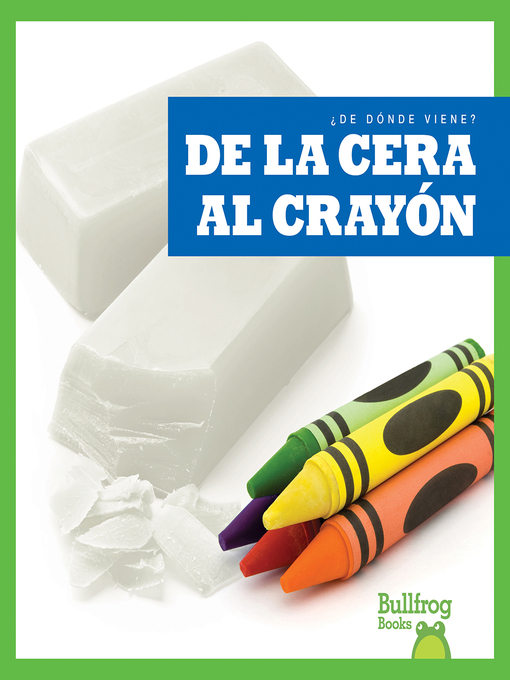Cover of De la cera al crayón (From Wax to Crayon)